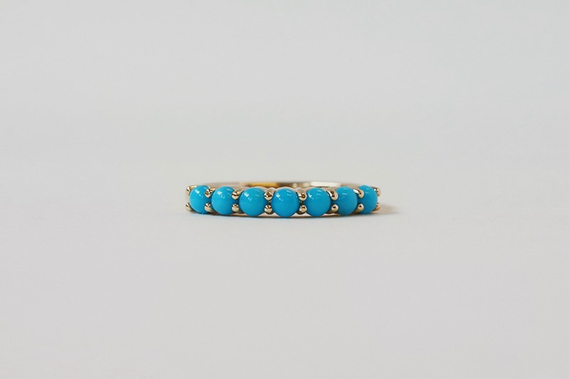[[SOLD OUT]] 3mm 터키석 7스톤링